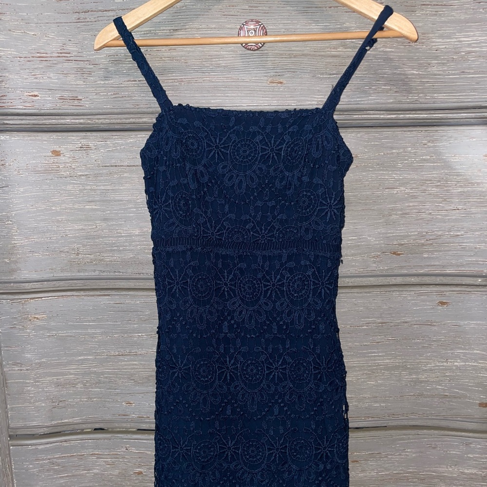 Hollister Navy Lace Dress